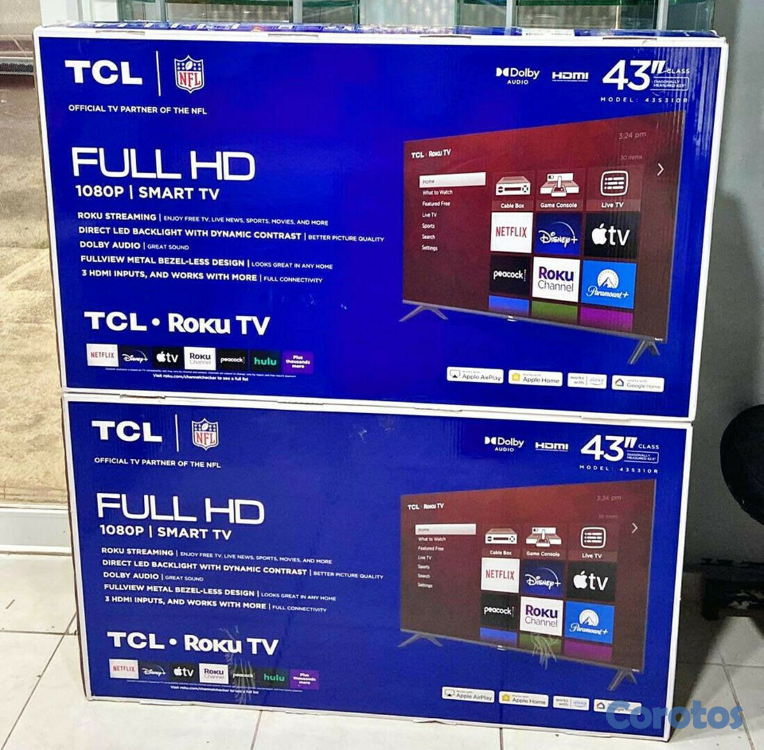 tv - 
SMART TV TCL DE 43 PULGADAS ROKU 2024
