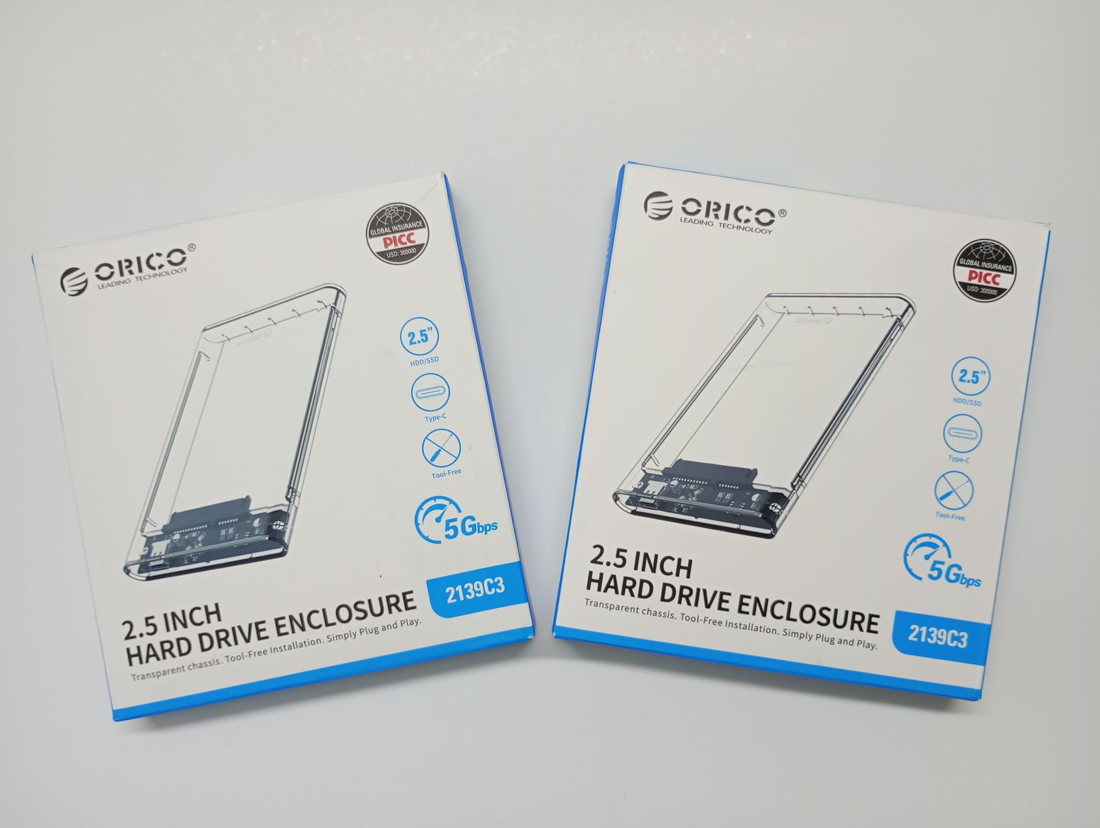 otros electronicos - Enclosure ORICO 2.5 Sata USB 3.1 Type-C 3