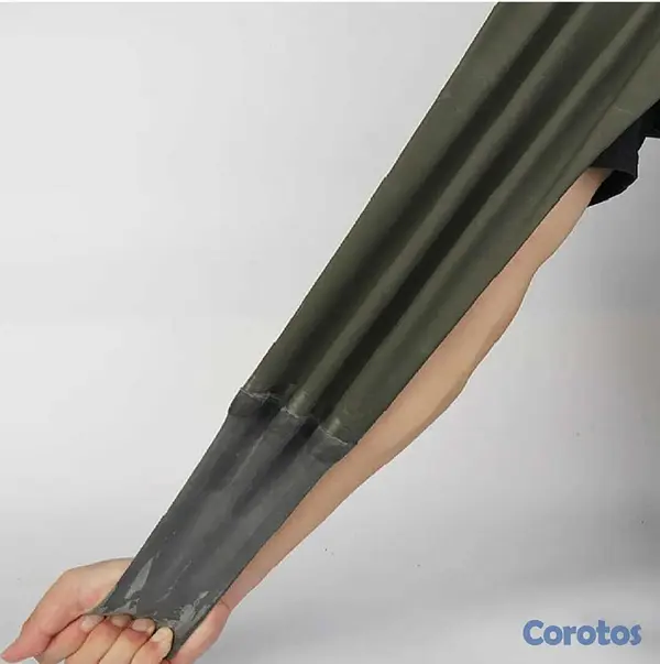 ropa para hombre - Mangas para brazos de PVC color verde al 150x3 - L 5
