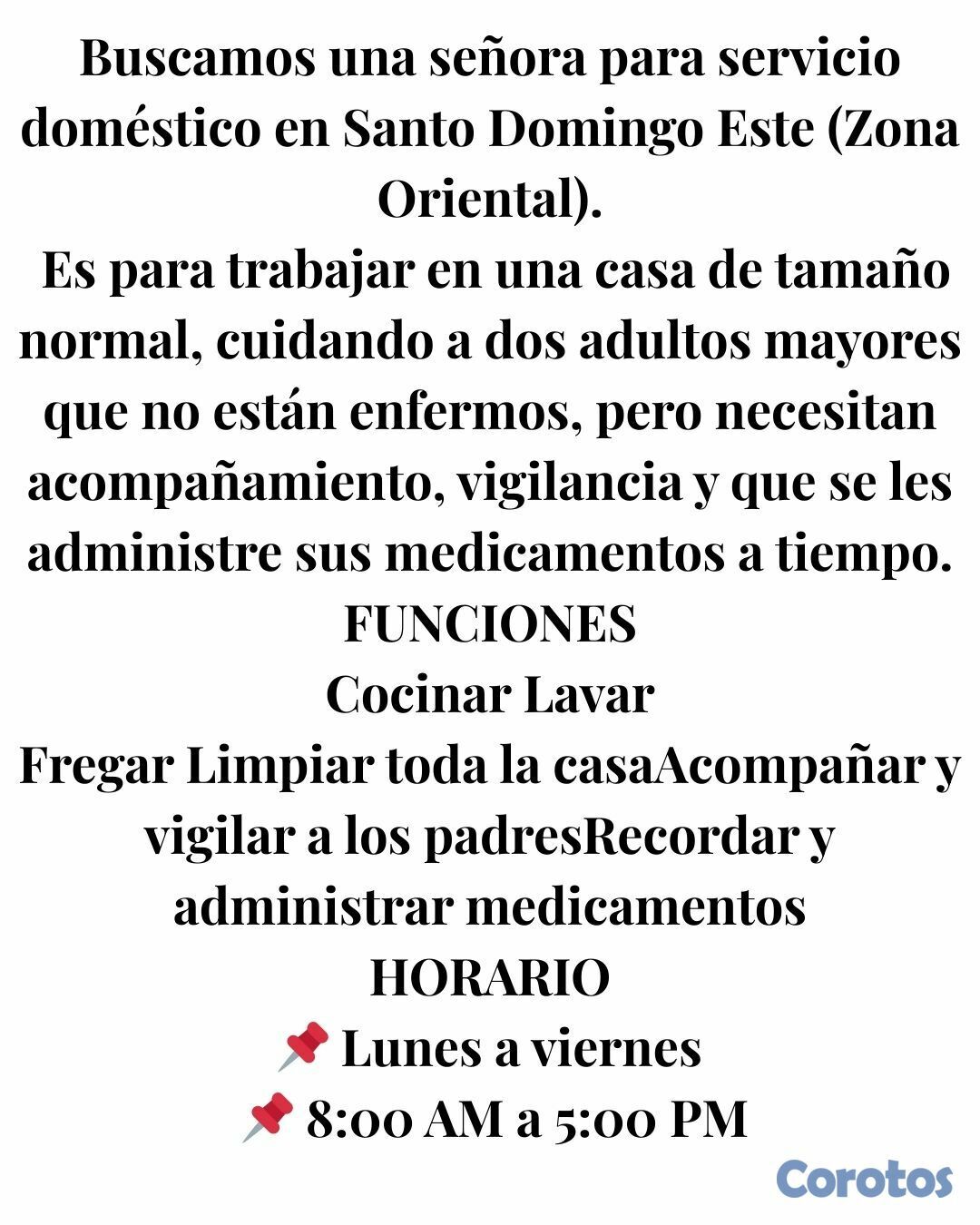 empleos disponibles - Vacantes disponibles domesticas.  4