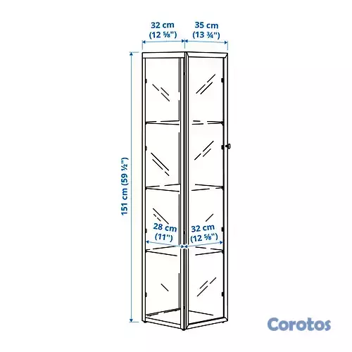 decoración y accesorios - Vitrina de cristal 2