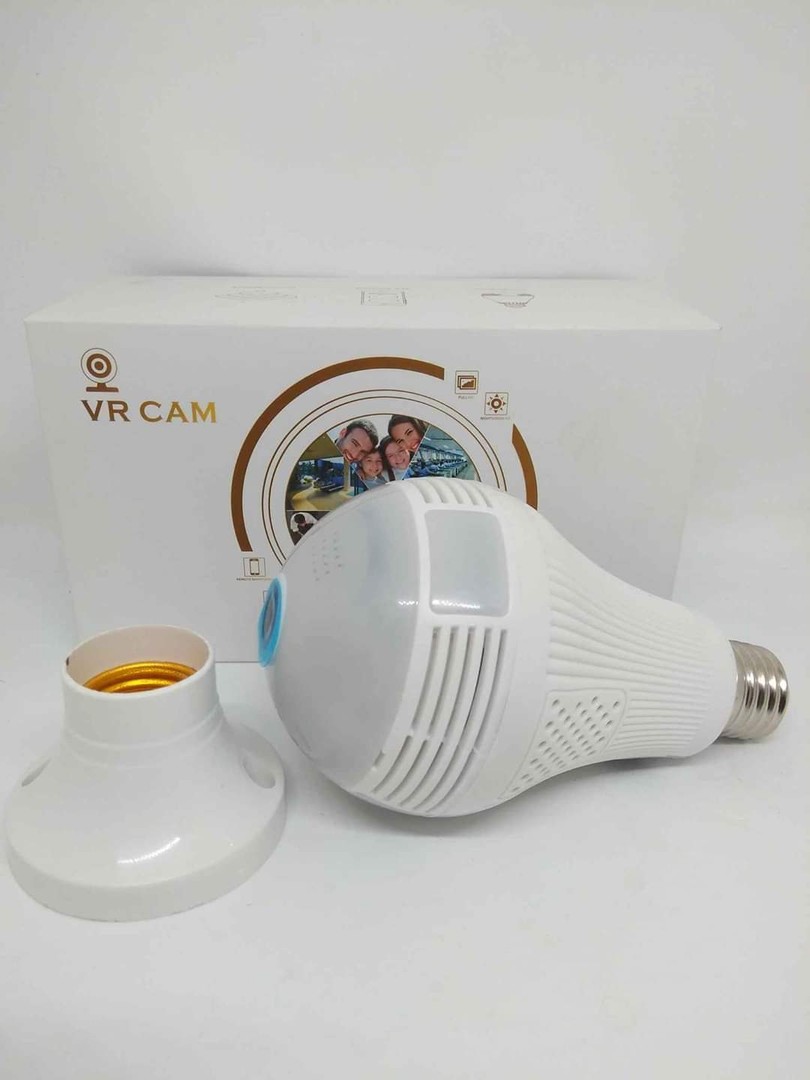 camaras y audio - Cámara wifi tipo bombillo, ideal para monitorear de manera discreta.  3