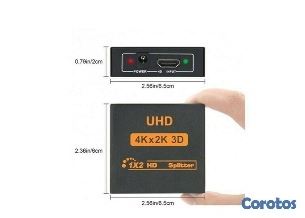 accesorios para electronica - Adaptador 1x2 HDMI HD 1080P Soporta Ultra 4K * 2K 3D 4