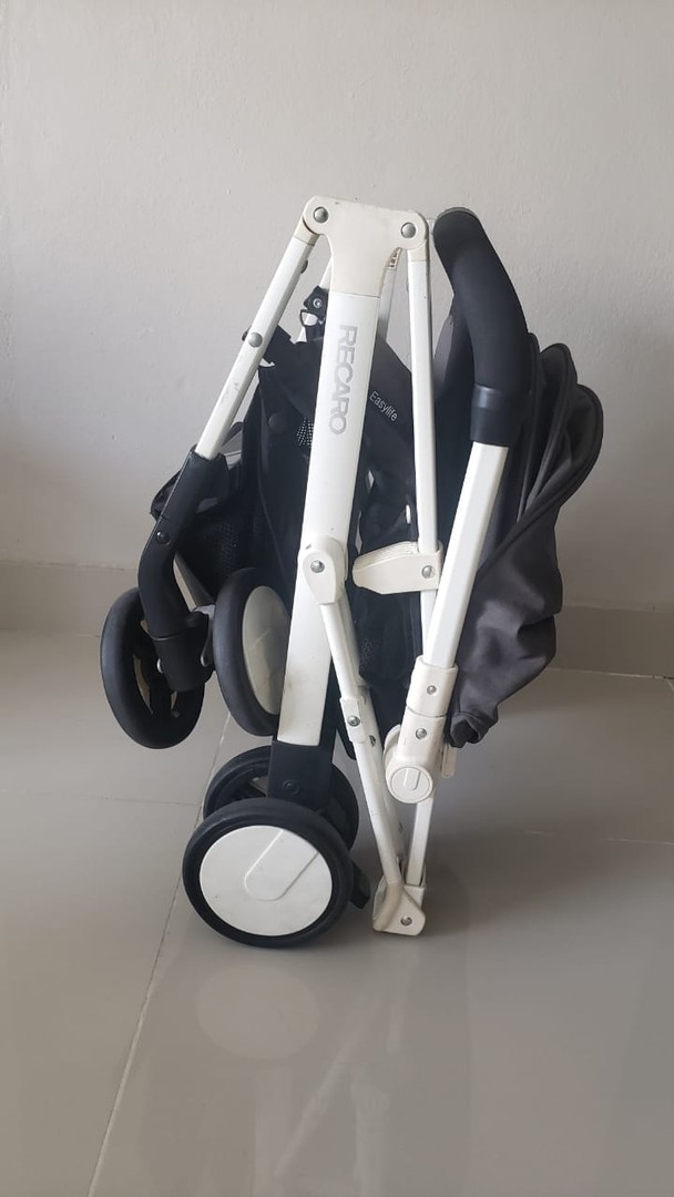 coches y sillas - Coche RECARO Easy life con capa de lluvia (GRIS) 3