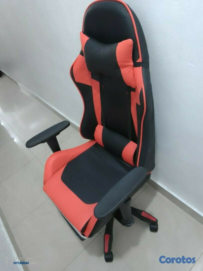 muebles y colchones - SILLA GAMER  HG-F-EC2 ROJA,AZUL Y BLANCA 4