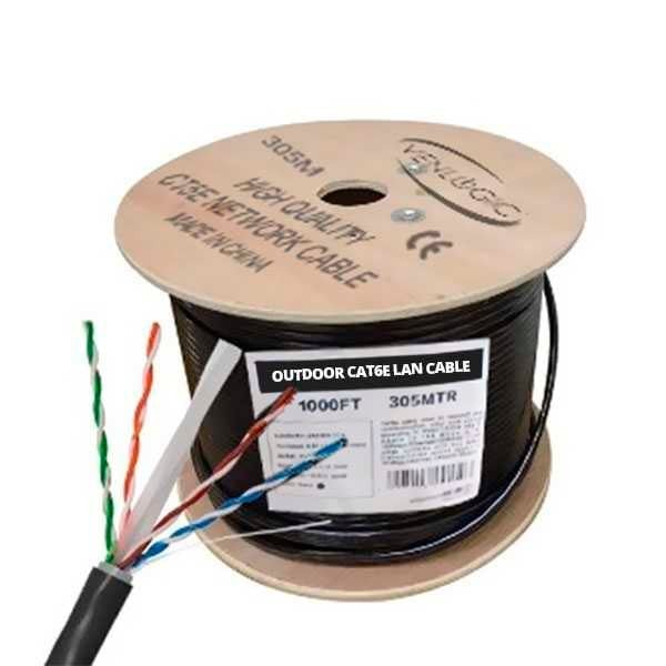 computadoras y laptops - Rollo Cable De Red Venlogic Cat 6 – Exteriores 1000 Pies(304.8 Mts)