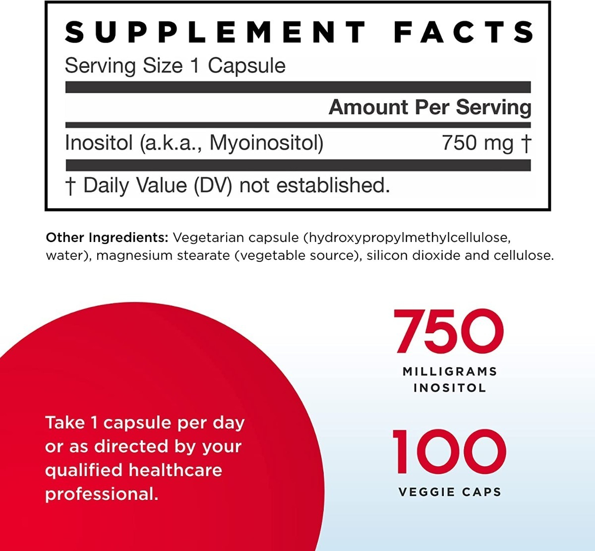 Salud y Equipamiento Médico - Inositol 100cap Jarrow Formulas - - Unidad A $1959 3