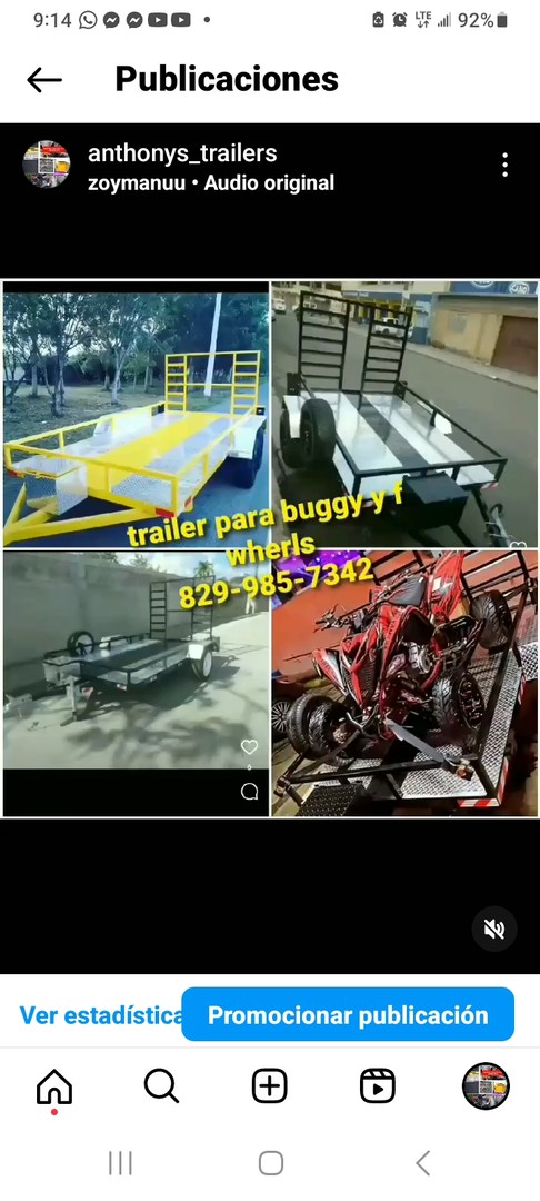 vehiculos recreativos - Trailer para buggys y f wherls motos.etc 2