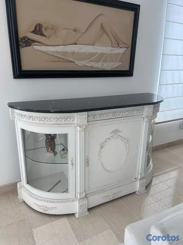 muebles y colchones - Elegante Credenza/Vitrina Estilo Clásico Europeo c 2