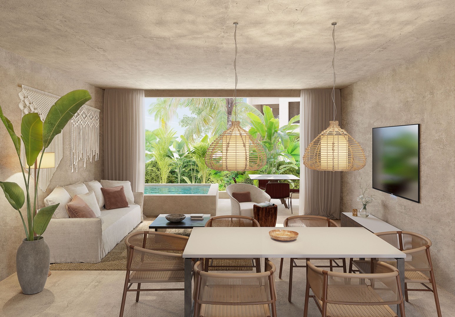 Proyecto de apartamentos y villas en venta en Punta Cana, a pasos de la playa.  6