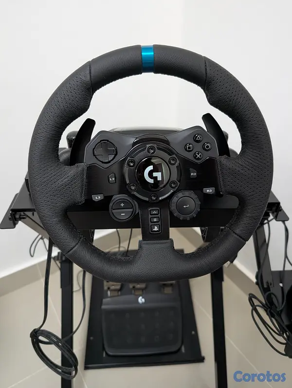consolas y videojuegos - Logitech G923 + Shifter y stand plegable  12