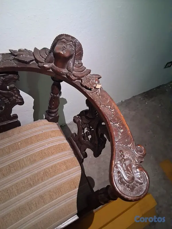 muebles y colchones - Reliquia Caoba Centenaria Silla Esquinero 3