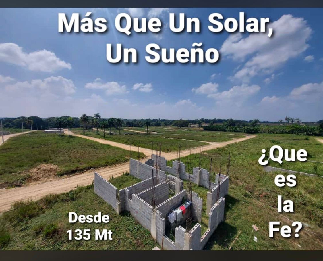 solares y terrenos - solares desde 150 m2 en mas de 5 proyectos, ven y separa el tuyo con 10 mil peso