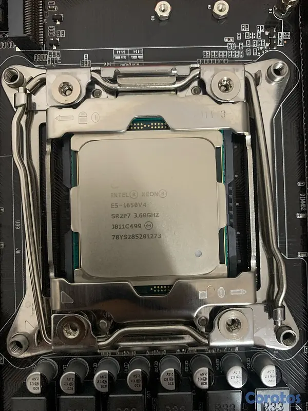 computadoras y laptops - placa madre x99 mougol placa+procesador  8