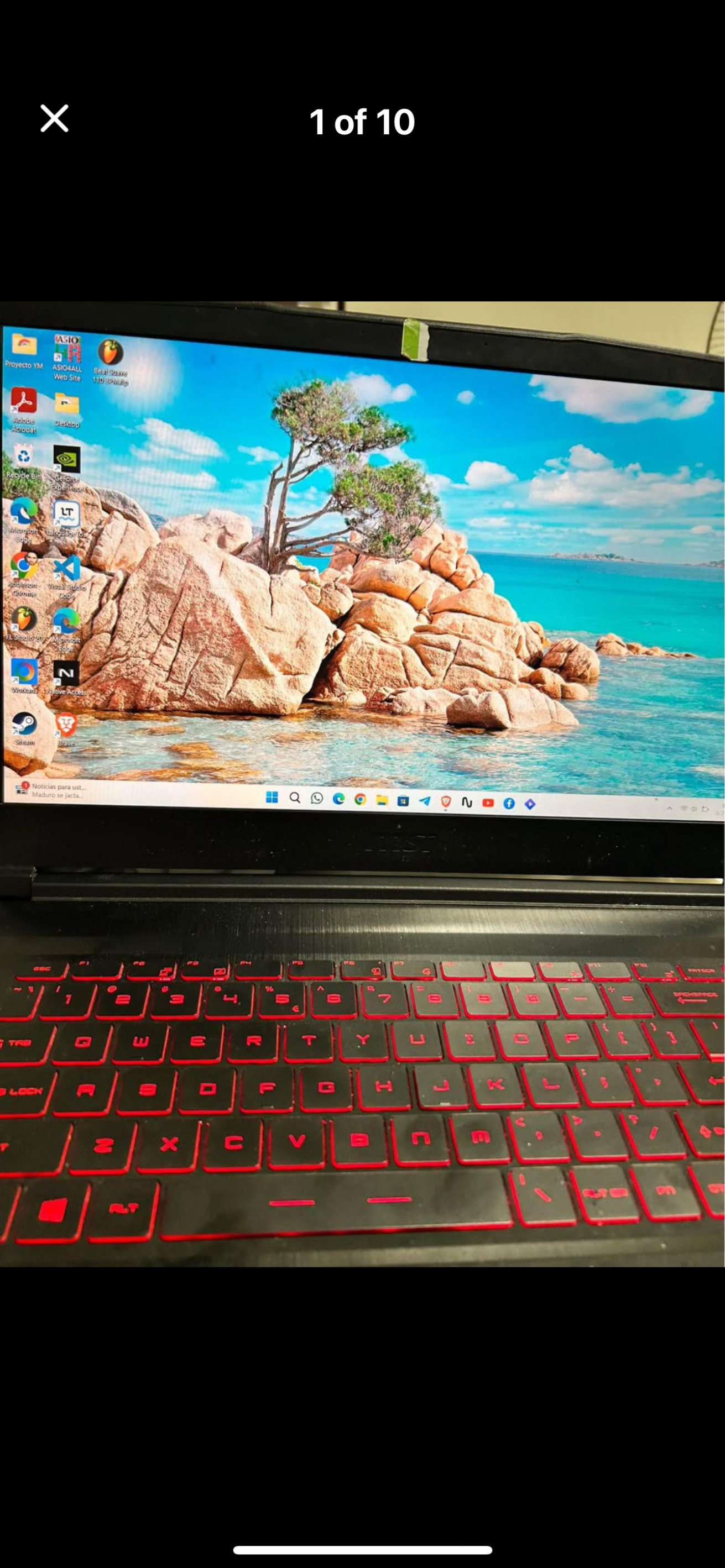 computadoras y laptops - Vendo Laptop GAMMER - MSI GF65 Thin 10SDR - Usada 5