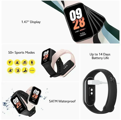 otros electronicos - xiaomi smart band 8 active  2