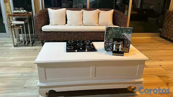 decoración y accesorios - MESA DE CENTRO EN CAOBA  1