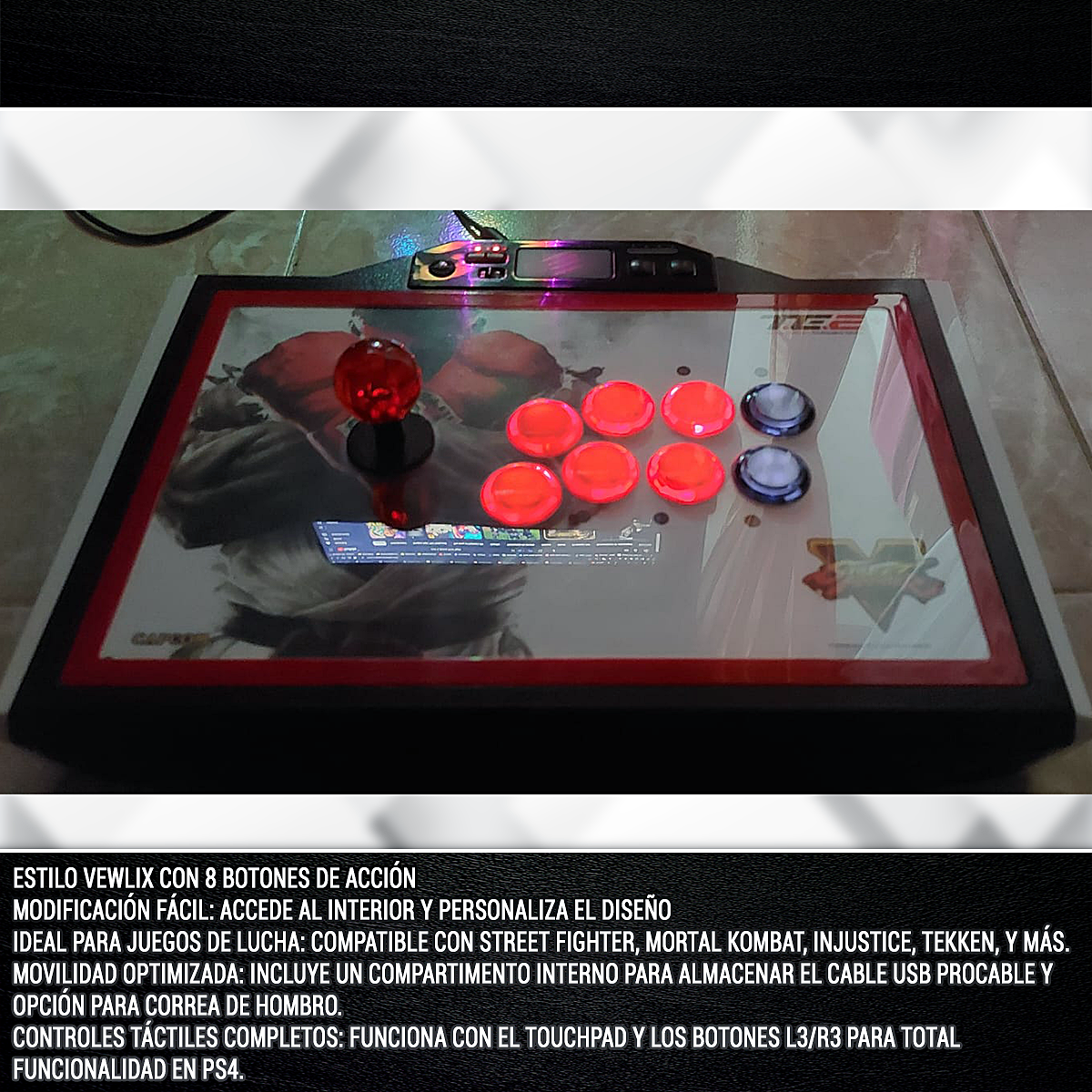 consolas y videojuegos - Arcade Stick Street Fighter V FightStick TE2+ 1