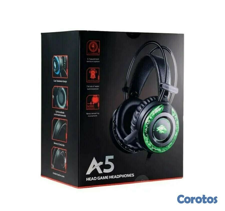 camaras y audio - Audifono gamer tipo headset A5 2
