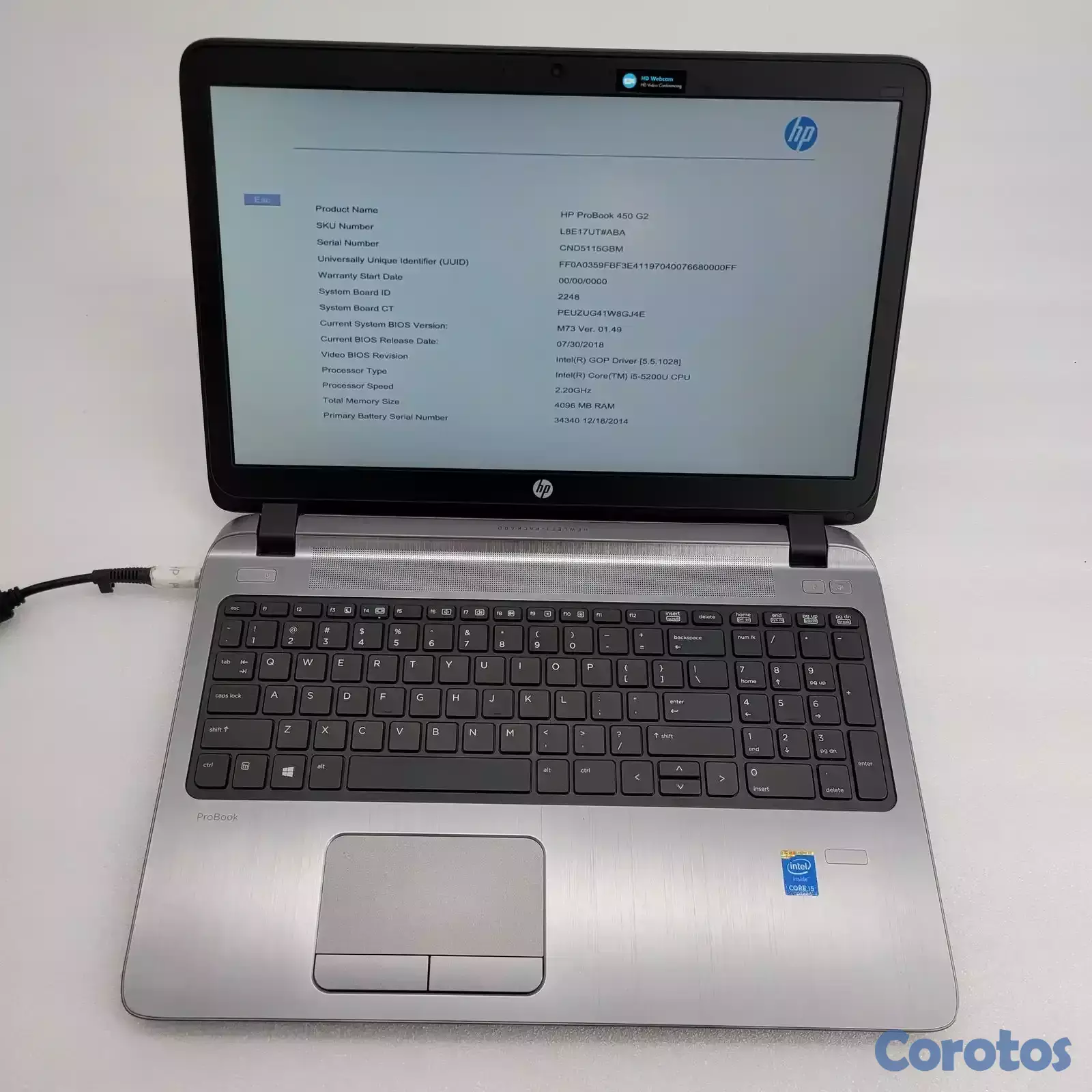 computadoras y laptops - laptop hp corei3 de 4ta gene 8g de ram ssd de 120g 1
