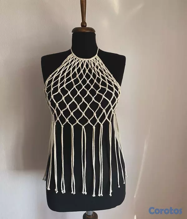 ropa para mujer - Accesorios femeninos en macramé  3