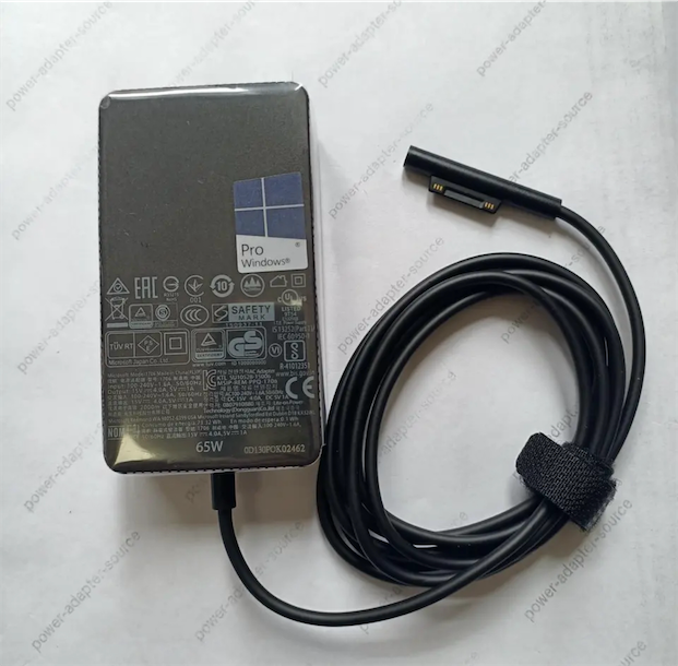 computadoras y laptops -  65W AC Charger Adapter for Microsoft Surface Pro 4/5/6/7/8/9 Book 1706 1800 New 1