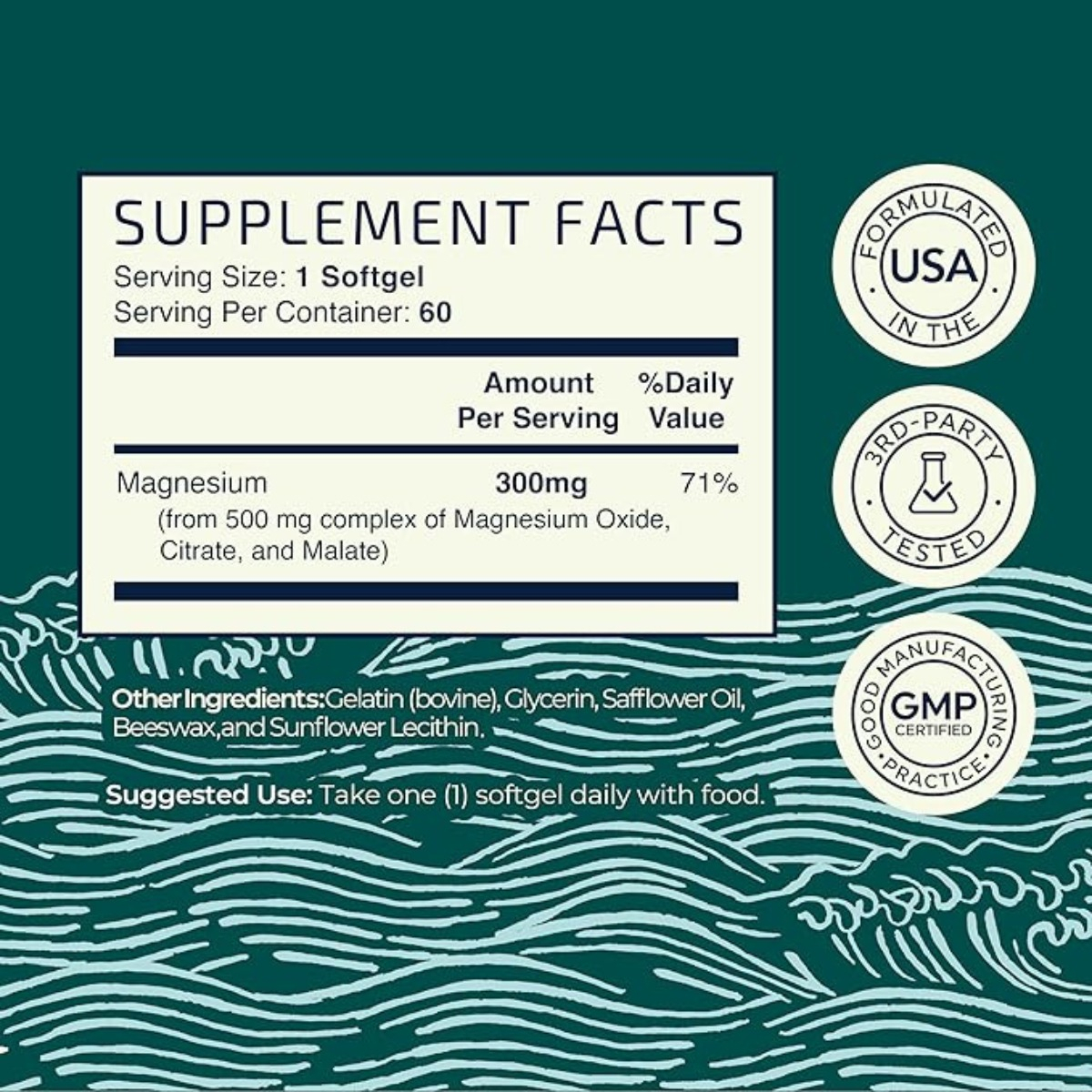 Salud y Equipamiento Médico - Magnesio Complex - 60 Capsulas - U - Unidad A $2282 2