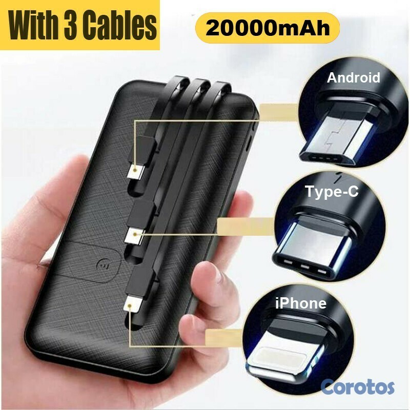 computadoras y laptops - CARGADOR MOVIL  (POWER BANK), BACKUP BATTERY, 20,000MAH, USB OUTPUT