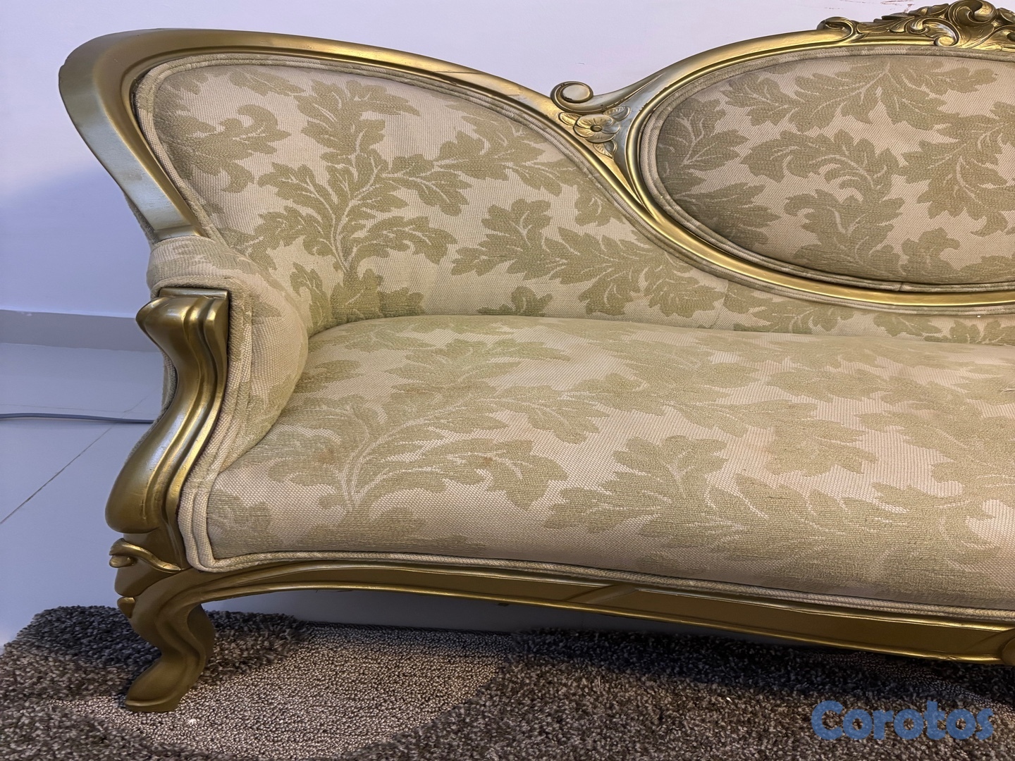 muebles y colchones - Hermoso Diván antiguo estilo Luis XV 6