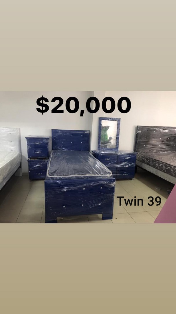 muebles y colchones - Juego de Habitación Twin 39 con Colchon 0