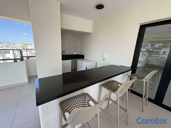 apartamentos - ALQUILO APARTAMENTO EN EVARISTO MORALES 4