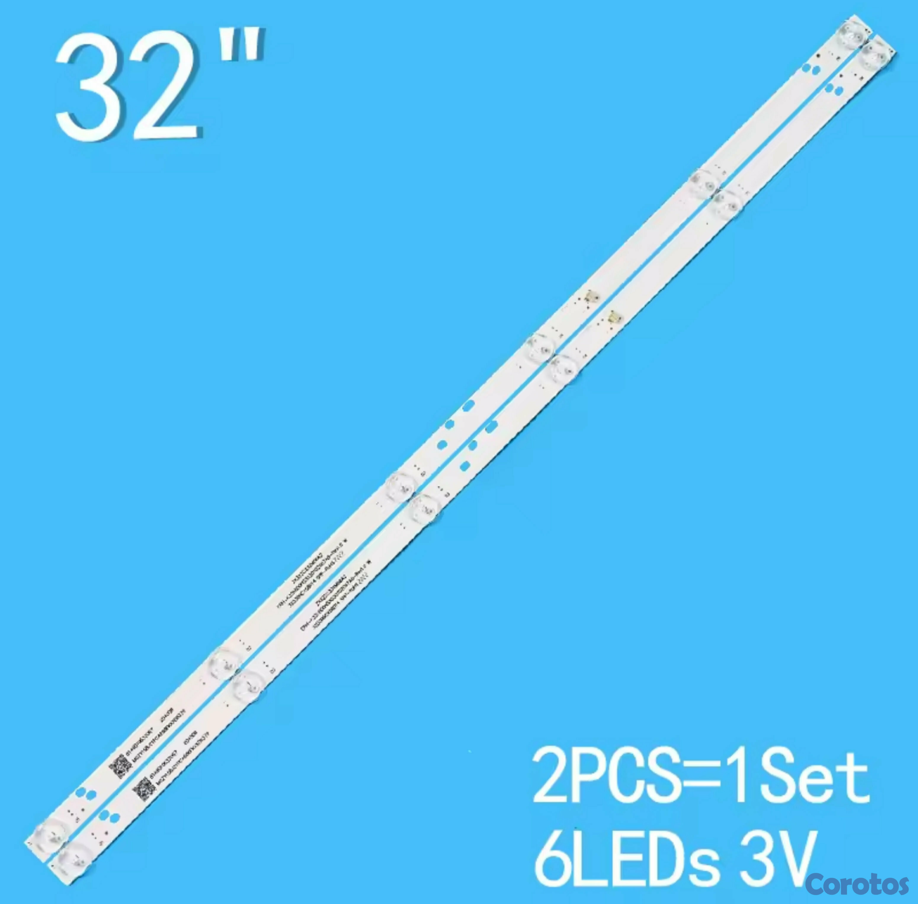 accesorios para electronica - Luces/ Tiras o Regletas leds para Tv 32" 6