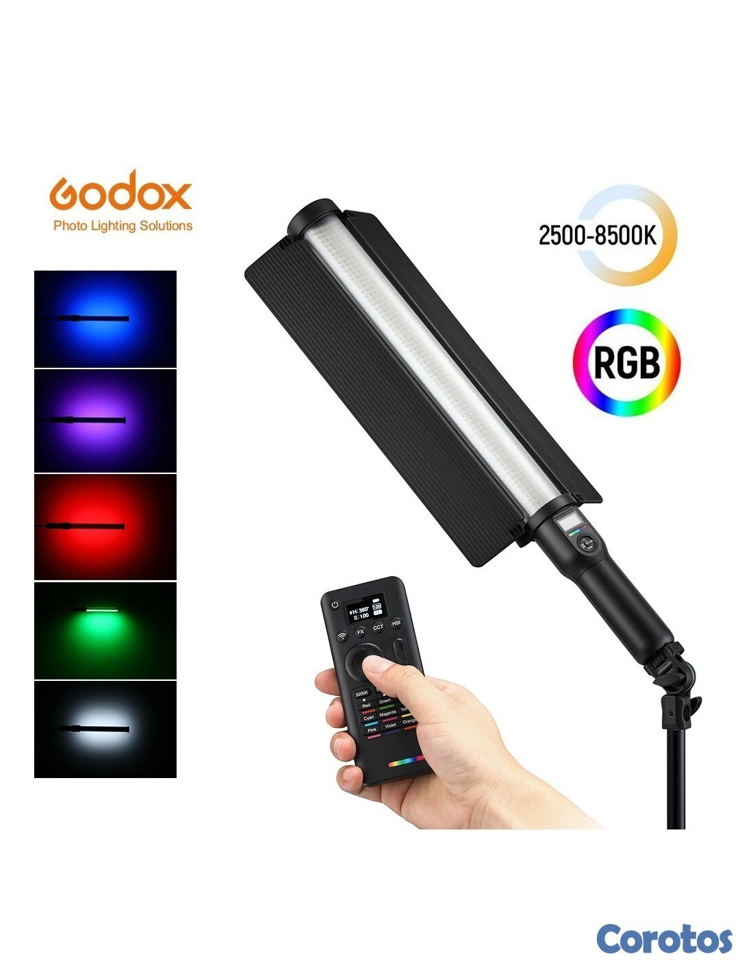 otros electronicos - LAMPARA DE MANO RGB RECARGABLE MY-7308 IP-MYL1 2