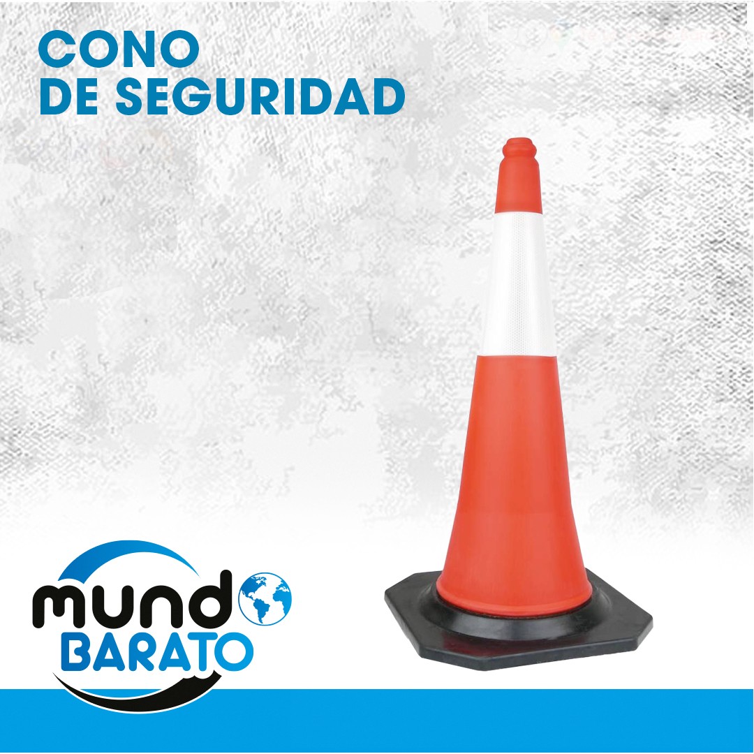 herramientas, jardines y exterior - Cono De Seguridad Piloto Reflectivo Base De Goma 75cm Vial 0