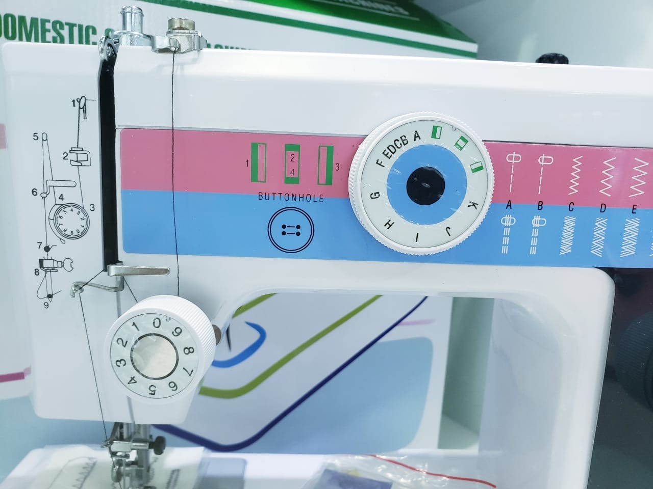 Maquina de coser Electrica multifuncional profesional JUKKY FH653 2