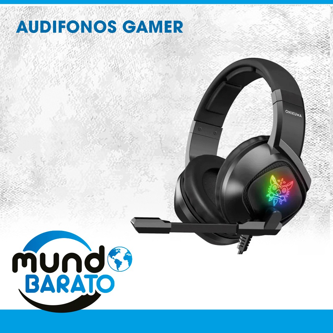 accesorios para electronica - Auriculares Audifonos ONIKUMA K19 para Xbox One PS5 gamer RGB 1