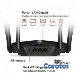 computadoras y laptops - ROUTER LAN MERCUSYS INALAMBRICO MR50G AC1900 ,LANR-0093 2