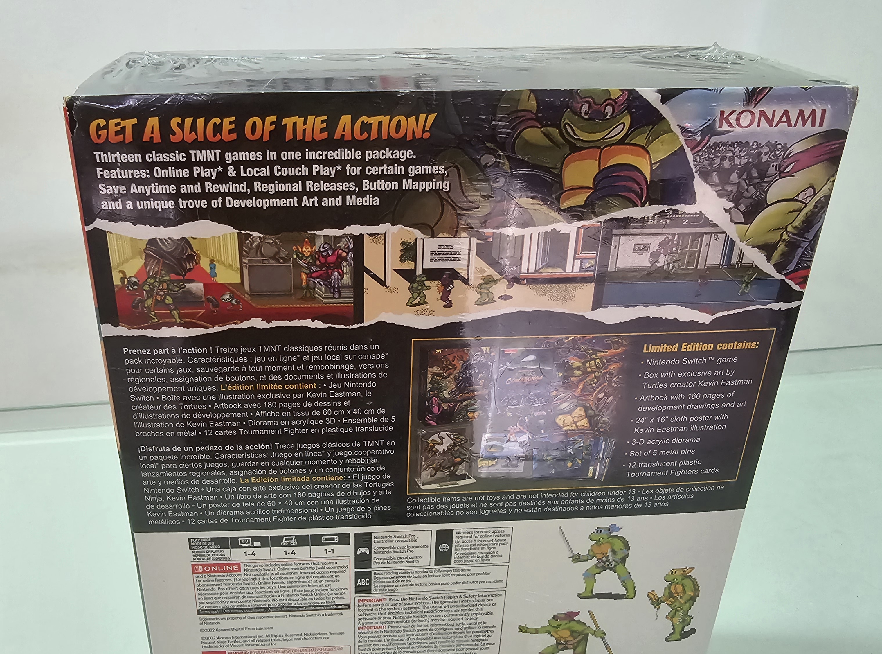 consolas y videojuegos - Switch Tortuga ninja Couwabunga Edicion Coleccionista Nuevo sellado  2