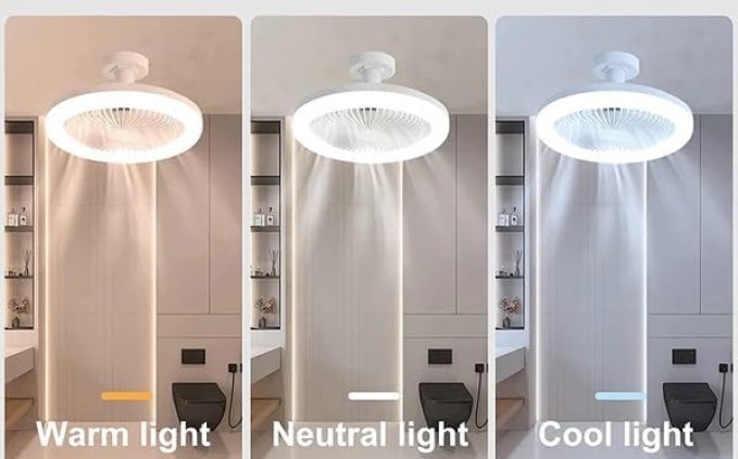 decoración y accesorios - LAMPARA ABANICO CON CONTROL JQ-1128 6