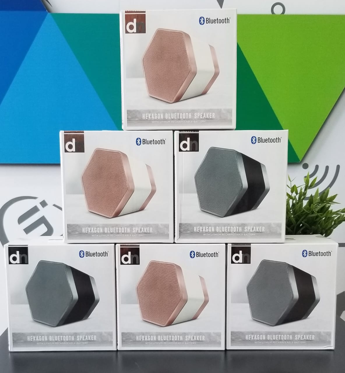 camaras y audio - Bocina DN Hexagonal Bluetooth. 0