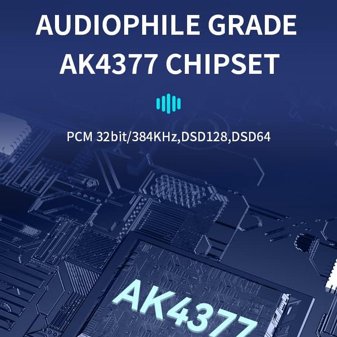 camaras y audio - 7Hz 71 Dongle DAC Amplificador auriculares AKM4377 7