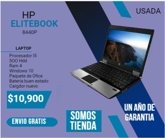 computadoras y laptops - LAPTO HP ELITEBOOK 8440p