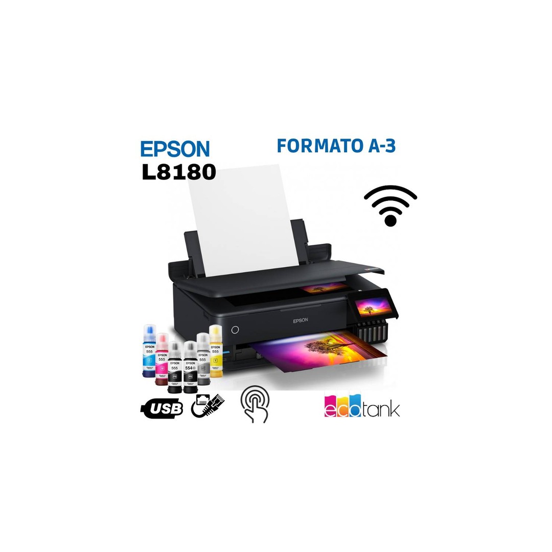 impresoras y scanners - Impresora Fotografica Epson L8180 Multifuncional A3+, Wifi Nueva y Sellada 0