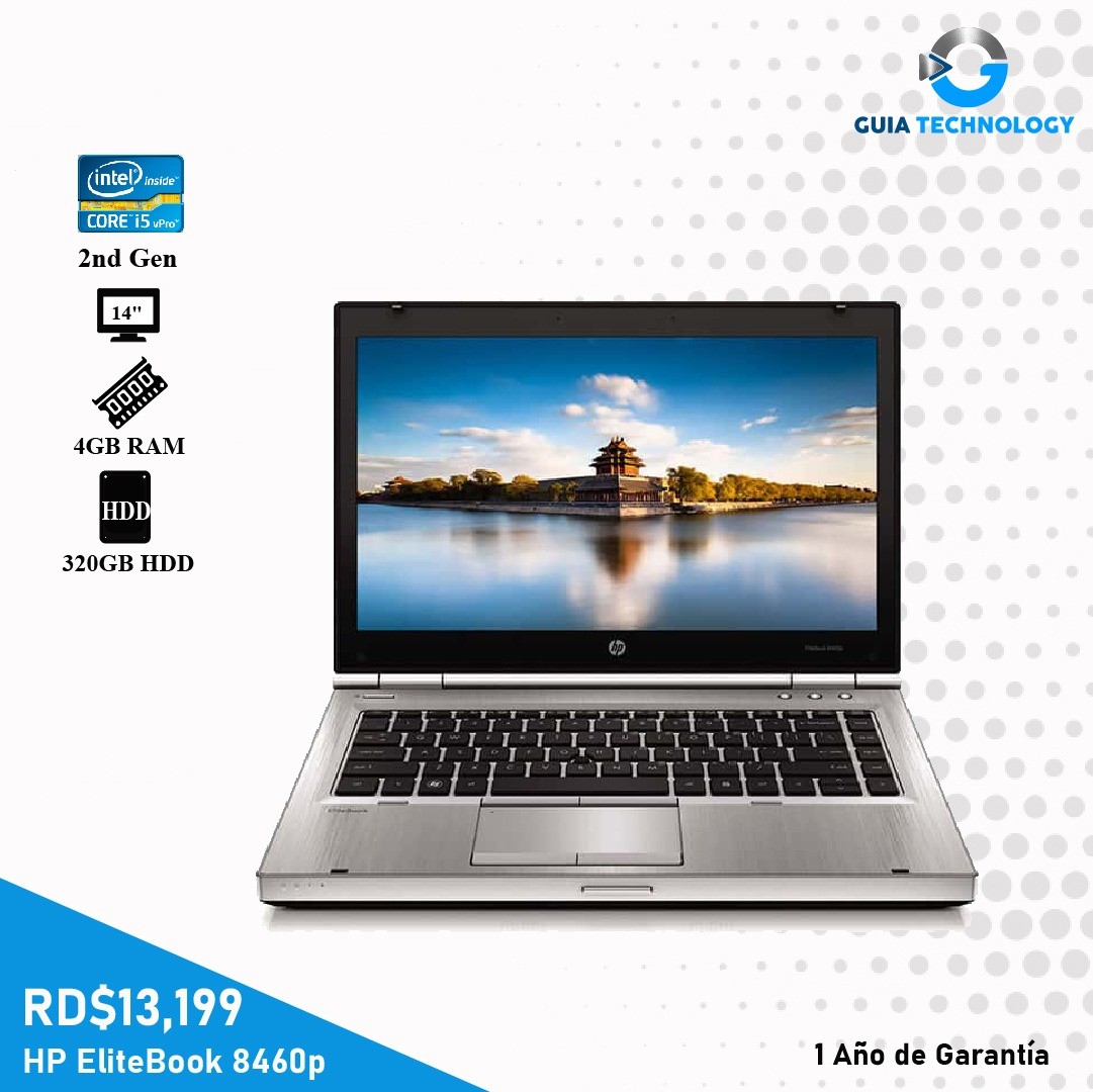 computadoras y laptops - Laptop HP EliteBook 8470p Core i5-3320M @ 2.60 320GB HDD 4GB RAM