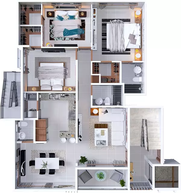 apartamentos - Apartamento de lujo, Villa María-Homs, Santiago (Piso 7) 3