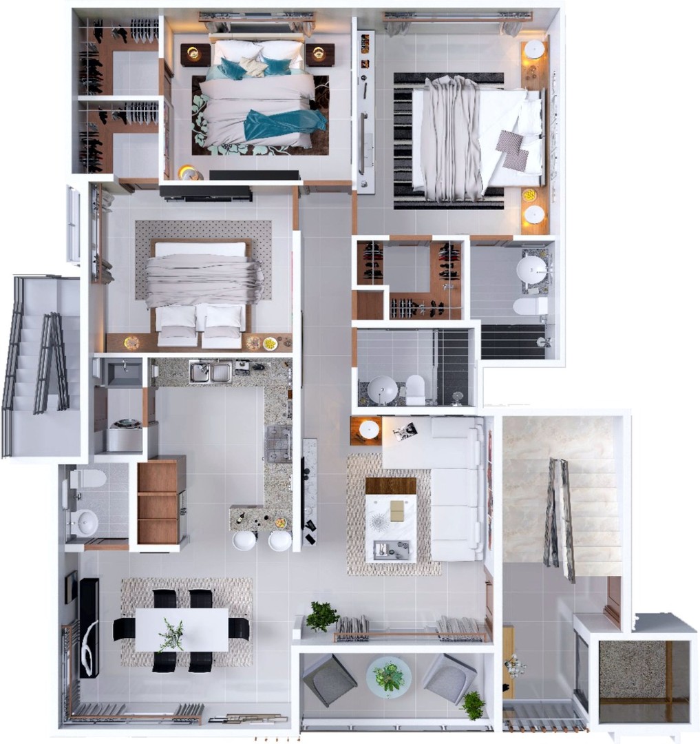 apartamentos - Apartamento de lujo, Villa María-Homs, Santiago (Piso 7) 2