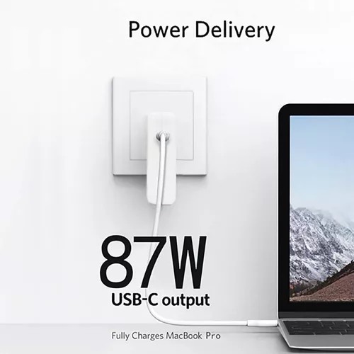 accesorios para electronica - Cargador para Mac Pro adaptador laptop USB Tipo C de 87W compatible con MacBook 3