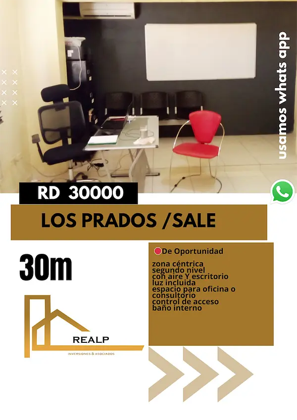 oficinas y locales comerciales - Oficina semi amoblada prados  1