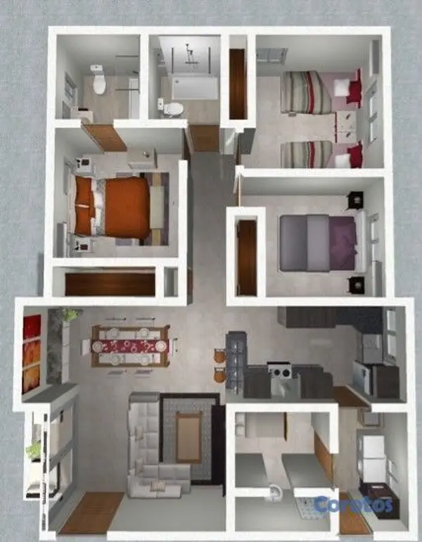 apartamentos - Torre metropolis, apto B2 1102 ensanche la fe 4