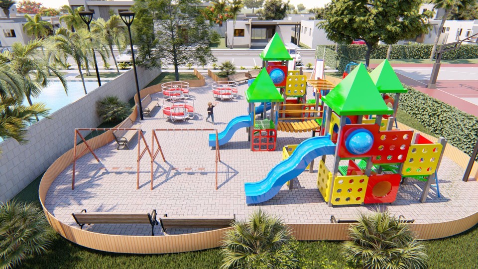 casas - Venta de villas en proyecto Primaveral III  con piscina, área infantil y club  2
